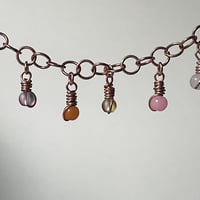 Image 1 of Copper and Glass Handmade Bracelets 