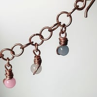 Image 2 of Copper and Glass Handmade Bracelets Style 2