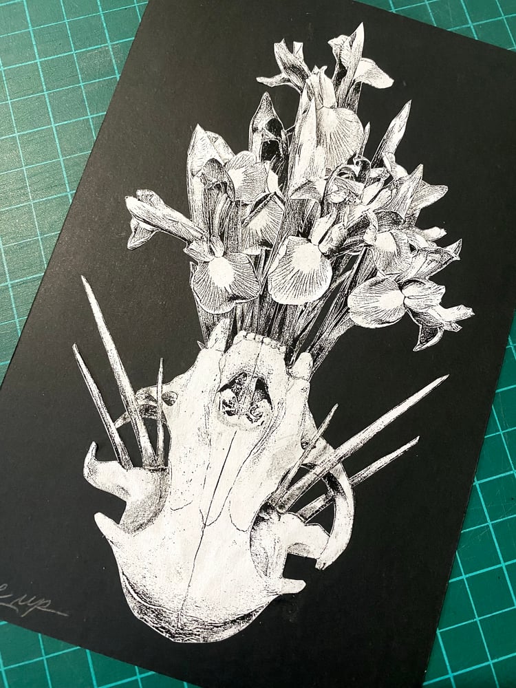 Image of 'speaking lillies' original collage