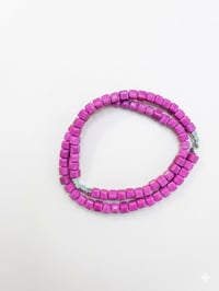 Image 1 of Magenta Cube Double Stack Elastic