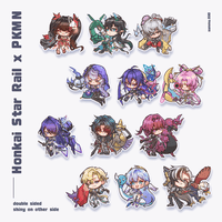 Honkai Star Rail Pokemon Acrylic Keychain