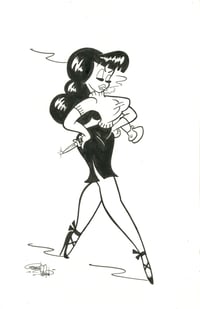 Switchblade Sister Original Ink Art