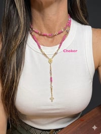 Image 5 of Magenta Cube Double Stack Bracelet