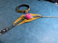 Image 1 of Bargain Box - Single Strap Panel Gag / Collar Combo