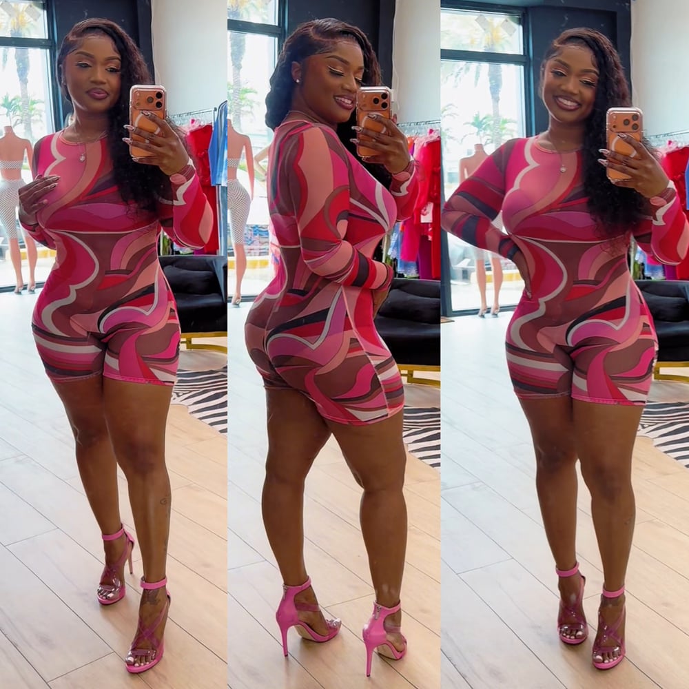 Image of ALANA MESH ROMPER 