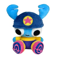 Image 2 of Beetle Boy Sitting QT Plushie (BLUE)