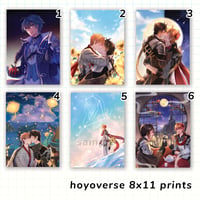 Image 1 of Hoyoverse 8x11 Prints