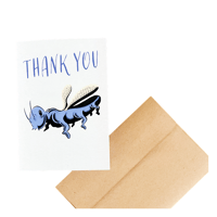 Image 1 of Big Blue Blug Card (Thank You)
