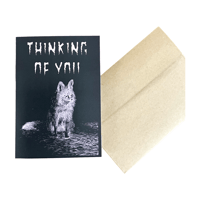 Image 1 of Pensive Fox Card (Thinking of You)