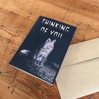 Image 3 of Pensive Fox Card (Thinking of You)