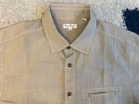 Image 2 of Burgus Plus by Hinoya seersucker button down shirt, size XL (fits L)