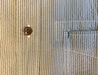 Image 4 of Burgus Plus by Hinoya seersucker button down shirt, size XL (fits L)
