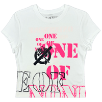 Image 1 of White Baby Tee (L)
