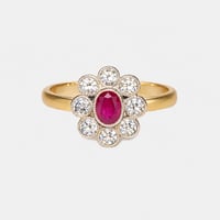 Image 1 of Ruby Cluster Ring