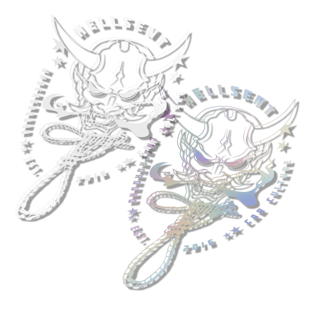 Image of Hellsent Oni XL Vinyl Decal
