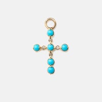 Image 1 of Ella Turquoise Cross Charm