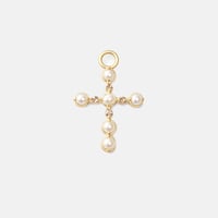Image 1 of Ella Pearl Cross Charm