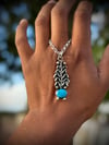 Corn Stalk with turquoise necklace 