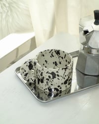 Image 1 of Chunky Mug Cappuccino, Ink Splatter