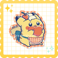 Image 1 of Valentines Pika ✨ waterproof vinyl sticker