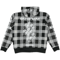 Image 2 of Plaid Zip Hoodie (M)