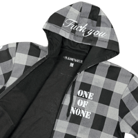 Image 4 of Plaid Zip Hoodie (M)