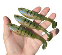 Image 1 of 5" Swimbait Split Belly (3 Pack) Blue Gill