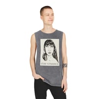 Image 2 of Stay Strange Art Tank — Vintage Stonewash Graphic Tank Top