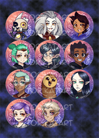 1.5" The Owl House fan buttons