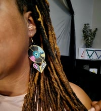 Image 2 of RETRO VINYL EARRINGS