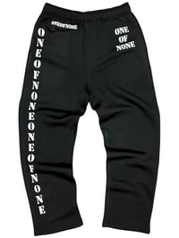 Image 1 of SWEATPANTS V4 - BLACK/WHITE