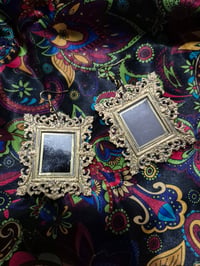 Image 1 of FRAMED REFLECTION EARRINGS
