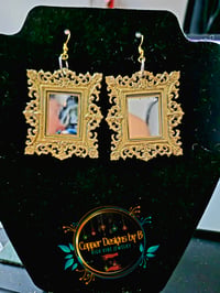 Image 2 of FRAMED REFLECTION EARRINGS
