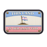 This Land Is Our Land Too - Trans Flag