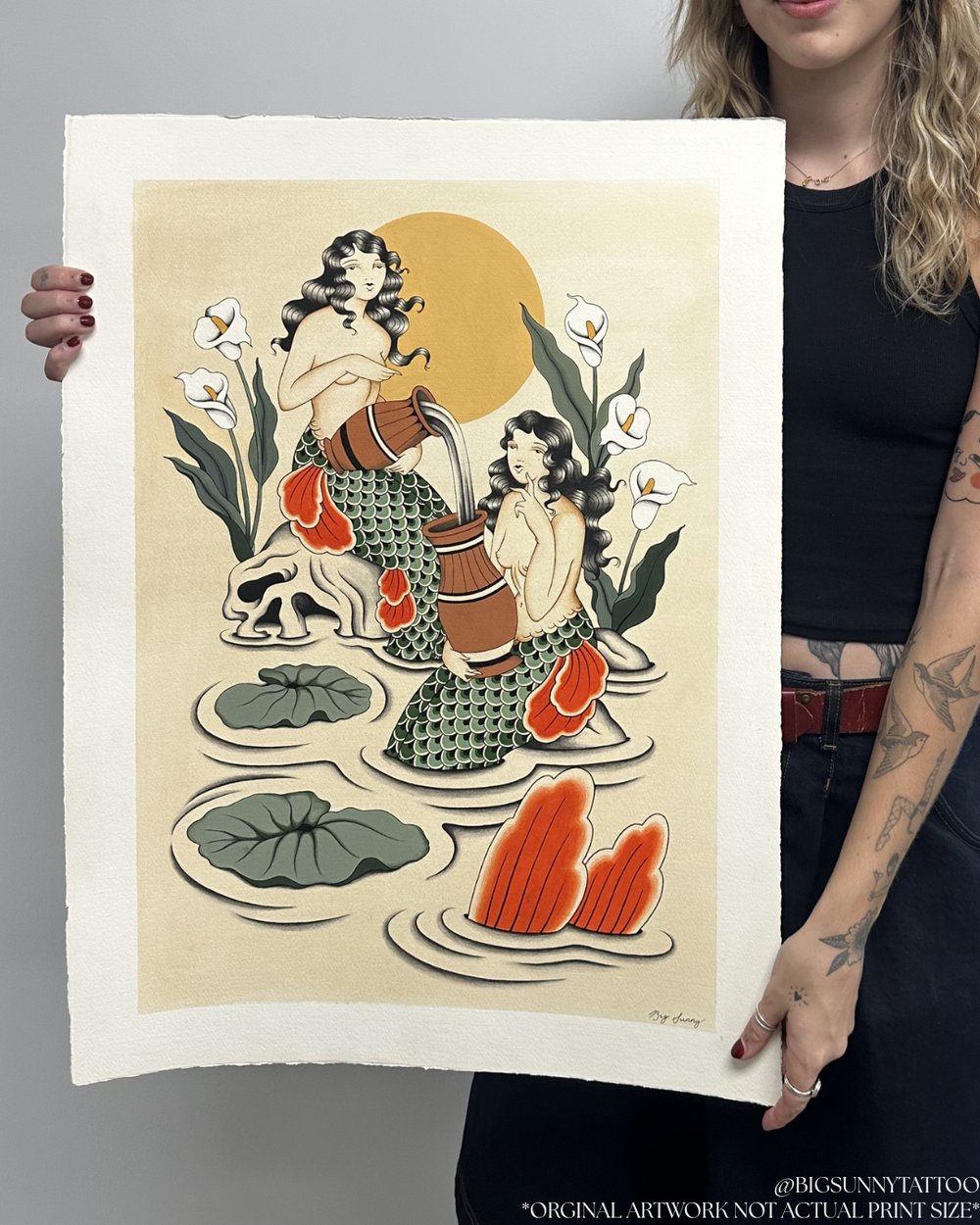 Lily Pool Print By Bec - @Bigsunnytattoo