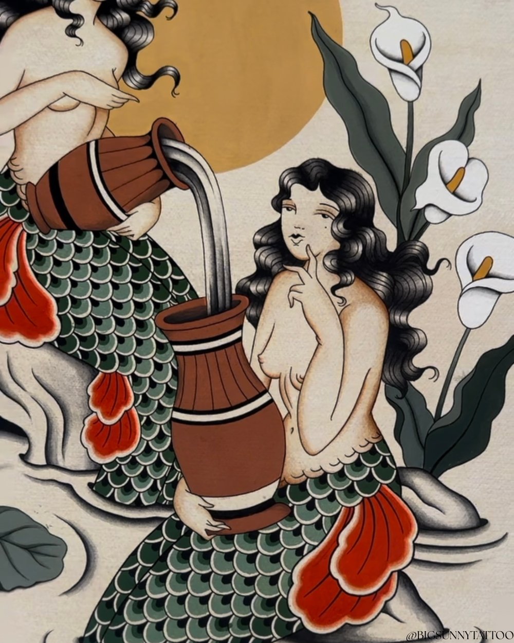Lily Pool Print By Bec - @Bigsunnytattoo
