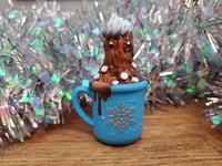 Image 3 of Hot Cocodorah! Hot Cocoa Kaiju Collectible Holiday Ornament