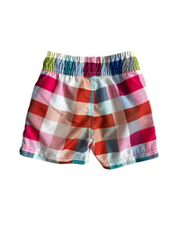 Image 2 of Mini Mexx Plaid Swim Trunks - 6-9m