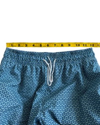 Image 4 of Crewcuts Blue Geometric Swim Trunks -12