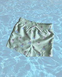 Image 1 of Janie & Jack Bunny Swim Trunks - 12-18m