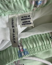 Image 3 of Janie & Jack Bunny Swim Trunks - 12-18m