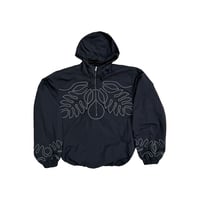 Image 1 of Black Quilt Windbreaker Jacket