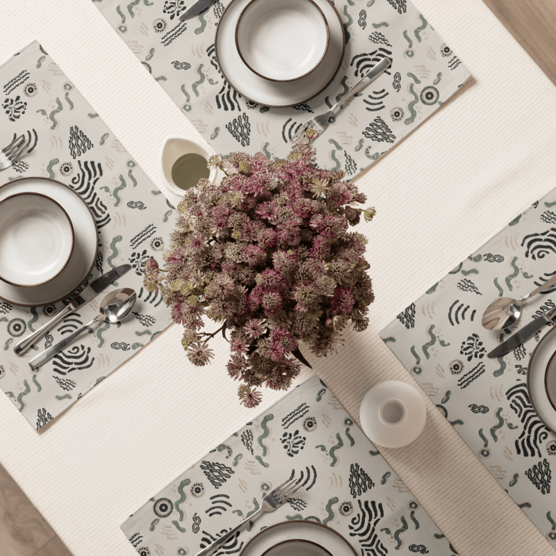 Image of Placemat Set of 4 - Collection Ritual, Quiet Moss