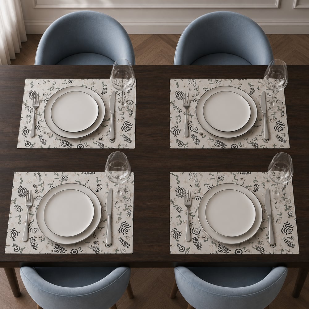 Image of Placemat Set of 4 - Collection Ritual, Quiet Moss