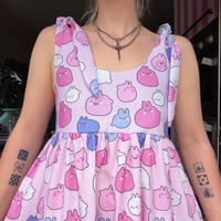 Image 1 of Pink Bunnies Dress *choose ur top and skirt style*