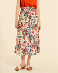 Image 2 of Falda midi abotonada Oasis