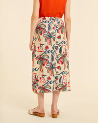 Image 3 of Falda midi abotonada Oasis