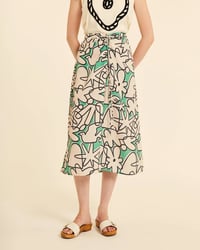 Image 1 of Falda midi abotonada Kubiste