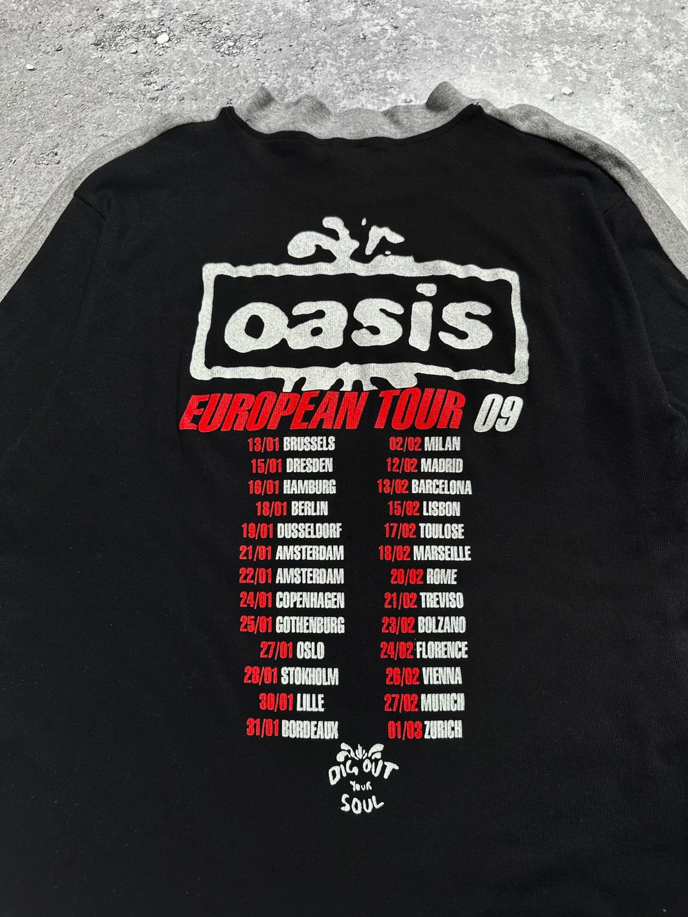 Oasis 2009 ‘European Tour’ T-Shirt
