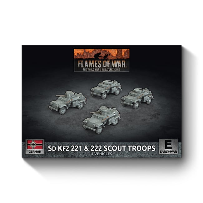 Sd Kfz 222/221 Scout Troop (GBX201)